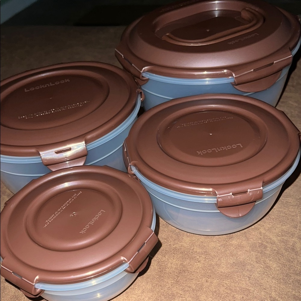 Lock & Lock Bowl Container 4 Piece Set